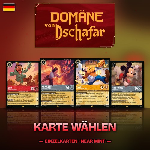Disney lorcana karten domäne - karten,